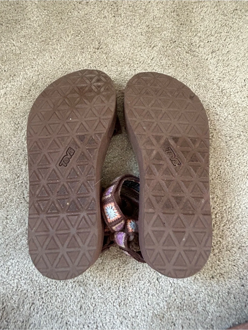 TEVA UNWIND FLATFORM UNIVERSAL CROCHET PLATFORM SANDALS, US 9